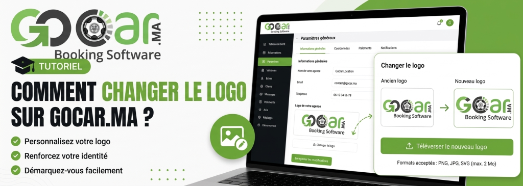 Comment changer le logo sur Gocar.ma ?